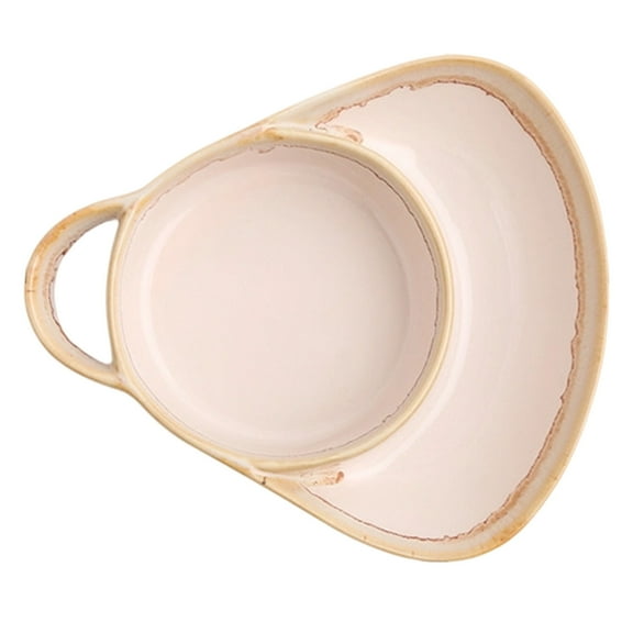 Eqslft Soup and Sandwich Bowl, New Soup and Sandwich Plate Combo With Handle, Easy To Clean Soups and Bread Bowl Combo for Breakfast Cookies Bread Salad Fruits