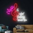 thumbnail image 4 of Handmadetneonsign Music Is What Feelings Feel Like Led Sign, Music Neon Light, Music Note Neon Sign, 4 of 5