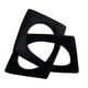 thumbnail image 5 of Estatua geométrica moderna, adorno decorativo, escultura cúbica, decoración geométrica. Negro Grande, 5 of 9