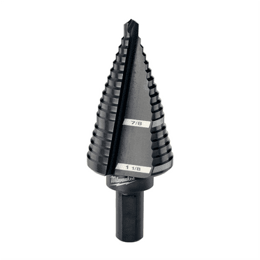 Milwaukee Tool #9 Step Drill Bit, 7/8" & 1-1/8"