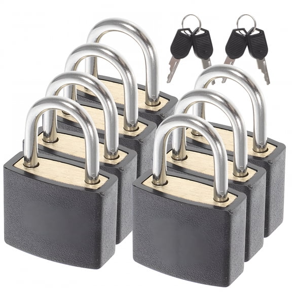 TALENO 7Pcs Suitcase Locks with Keys Small Luggage Padlocks for School Gym Travel Trips