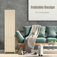 thumbnail image 5 of Hofitlead 6 Panel Bamboo Room Divider, 6 FT Tall Folding Privacy Screen, Portable Freestanding Wall Divider for Room,(Nature), 5 of 8