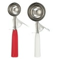 thumbnail image 1 of Uxcell 2 Pcs Cookie Scoops, Ice Cream Scoop with Trigger for Baking Cookie Dough Rice Pudding Kitchen Gadget, Red, White, 1 of 6