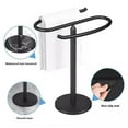 thumbnail image 2 of SharkTRUE Hand Towel Holder Stand,S-Shape Free Standing Towel Bar Holds 2 Towels,Stainless Steel Towel Bar Rack Stand,Tower Bar for Bathroom Kitchen Vanity Countertop, 2 of 9