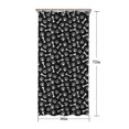 thumbnail image 5 of Black Dog Paw Footprint Bone Shower Curtain 36"x72" ,Bathroom Decorative Shower Curtains Set with 12 Hooks,Modern Waterproof Washable Shower Curtain, 5 of 6