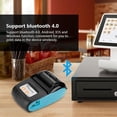 thumbnail image 3 of Impresora Térmica Portátil de Recibos, 58mm Impresora de Facturas Inalámbrica para Etiquetas, Recibos, Códigos de Barras, Etiquetas y Muñequeras, Bluetooth 4.0, Compatible con Android, IOS(Azul), 3 of 3