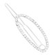 thumbnail image 1 of Pasador de pelo hueco con diamantes de imitación en forma de corazón con lazo, accesorios de pasador de metal (plata 1341), 1 of 2