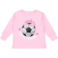 thumbnail image 3 of Inktastic Soccer Princess- Tiara Girls Long Sleeve Toddler T-Shirt, 3 of 5