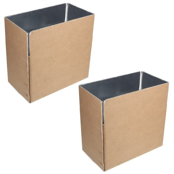 WHAMVOX 2pcs Double Insulated Shipping Boxes with Aluminum Foil Liner Thermal Insulated Shipping Boxes Cold Chain Packaging Case Reusable Cooler Boxes