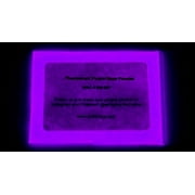 Glow in The Dark Pigment Powder - 60g (2 Ounces) - Neutral and Fluorescent Colors (Fluorescent Purple)