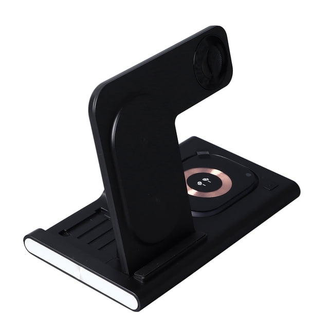 Estación De Carga Inalámbrica 3 En 1 De 25 W, Soporte De Cargador Inalámbrico Para Teléfonos Inteligentes, Auriculares Y Relojes Inteligentes.