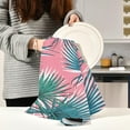thumbnail image 6 of Kitchen Towels Tropical Palm Leaves Pattern Cleaning Towel Absorbent Hand Towels Tea Towels for Home Restaurant Dish Clean 28" x 18", 1PC, 6 of 7