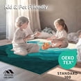 thumbnail image 4 of ODIKA 5'x7' Machine Washable Non-Slip Area Rug, Abstract Mountain Range Horizon With Secure Foundation For High Traffic Rug, Teal, 154413, 4 of 7