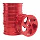 thumbnail image 3 of Juego de llantas RC con bujes Beadlock de 52 mm, repuesto de alta resistencia, elegante pieza de actualización 1/12, llantas de aluminio para 86S Rojo, 3 of 8