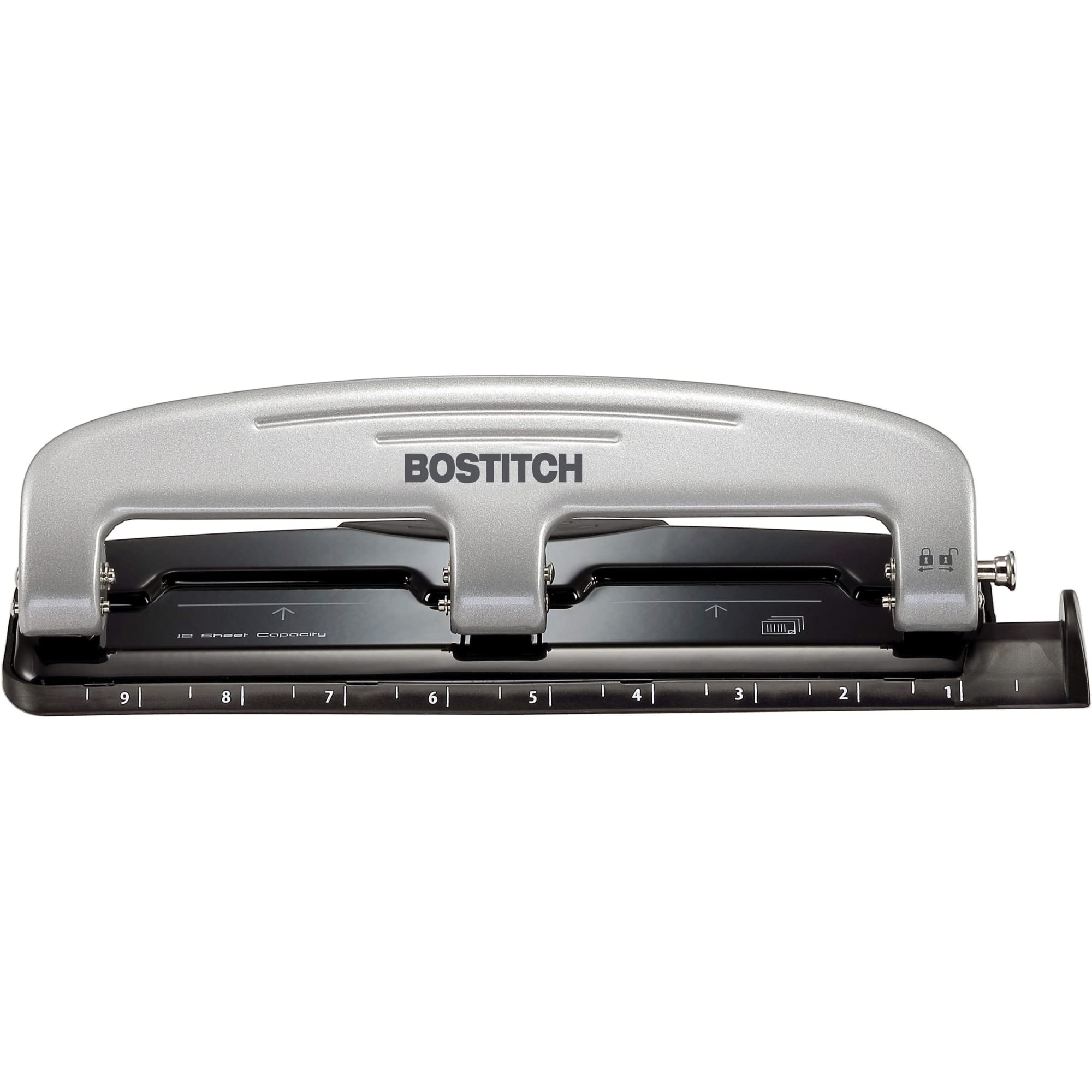 Bostitch EZ Squeeze Three-Hole Punch Silver photo 6
