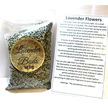 1oz Re-Sealable Bag of Lavender Buds- Perfect for DIY Products, Soap, (Best Bass For Slap)
