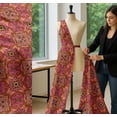 thumbnail image 5 of Soimoi Cotton Cambric Fabric Paisley & Mandala Decorative Print Sewing Fabric Yard 56 Inch Wide, 5 of 7
