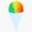 1pcs, variant on Cute Rainbow Snow Cone Summer Frozen Shaved Ice Sweet Syrup Fountain Cup Decal For Girls Bottle Sticker