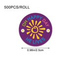 thumbnail image 4 of Jiibva Happy Easter Paper Sticker 500pcs Cake Gift Decorative Self Adhesive Sticker Labels for Easter Party Bag Box Envelope Decoration, 4 of 6