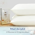 thumbnail image 3 of California Design Den 100% Cotton Pillowcases, Pillow Case Set of 2, Luxury 400 Thread Count Sateen Pillowcases, Match with Our 400 Thread Count Sheets, 3 of 8