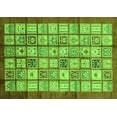 thumbnail image 1 of Ahgly Company Indoor Rectangle Abstract Green Modern Area Rugs, 5' x 8', 1 of 4