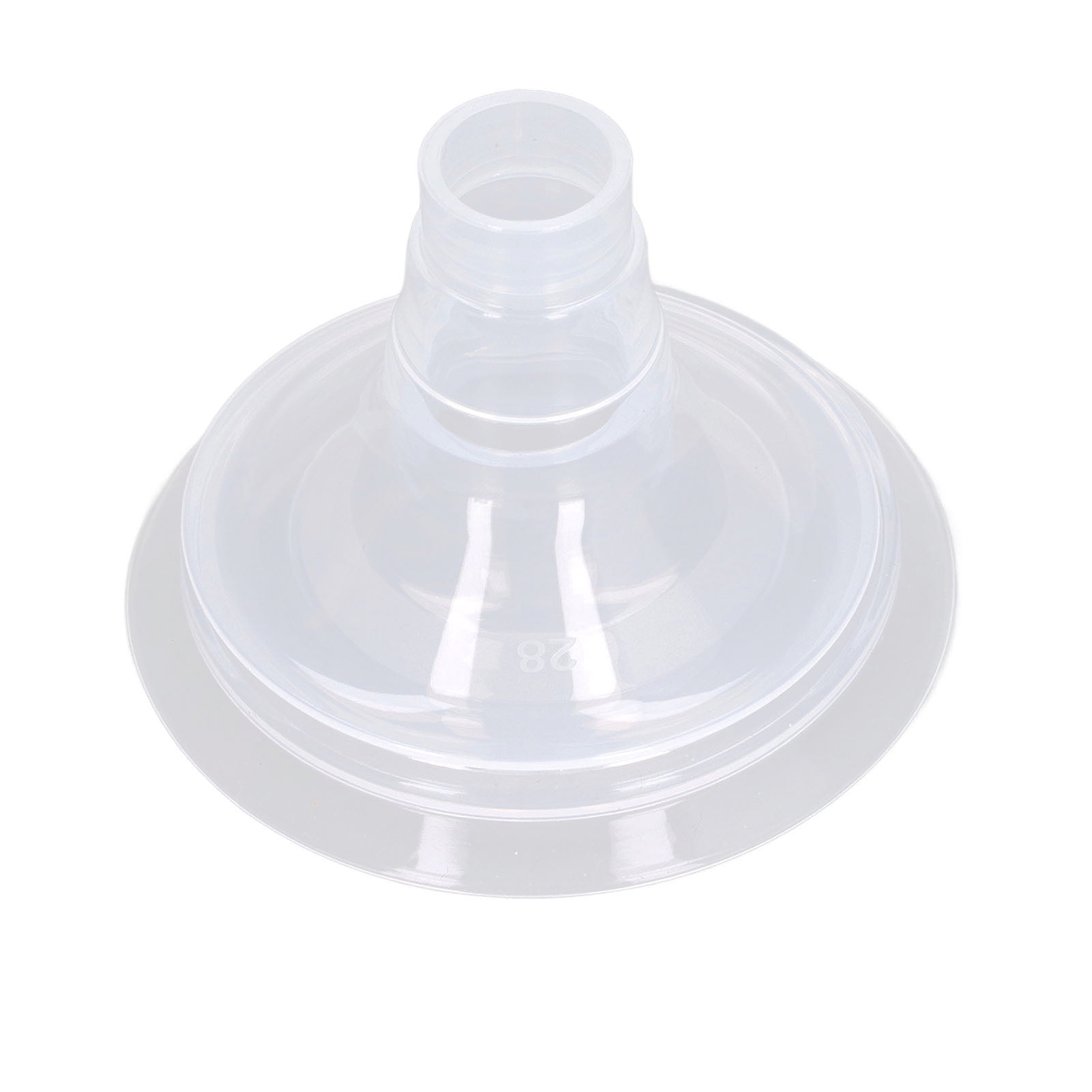 Yajisi 2pcs Breast Pump Shield Silicone PP Cover Fast Milking Soft Breast Pump Accessories 1.1 inches / 28 mm Wide Mouth Replacement Parts for Nursing Mothers Comfortable Fit Transparent