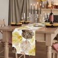 thumbnail image 2 of Table Runners 70 Inches Long Dress Scarves, Yellow Ombre Spring Floral Farmhouse Coffee/Dining/Kitchen Table Decor, Holiday Table Runner, Summer Botanical Flowers 13x70 Inch, 2 of 9