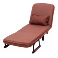 thumbnail image 4 of Canddidliike Convertible Folding Leisure Recliner Sofa Bed-Coffee, Polyester Lounge Chair, Foldable Sofa Bed, Adjustable Backrest, Removable Cover, Comfortable Pillow, 4 of 12