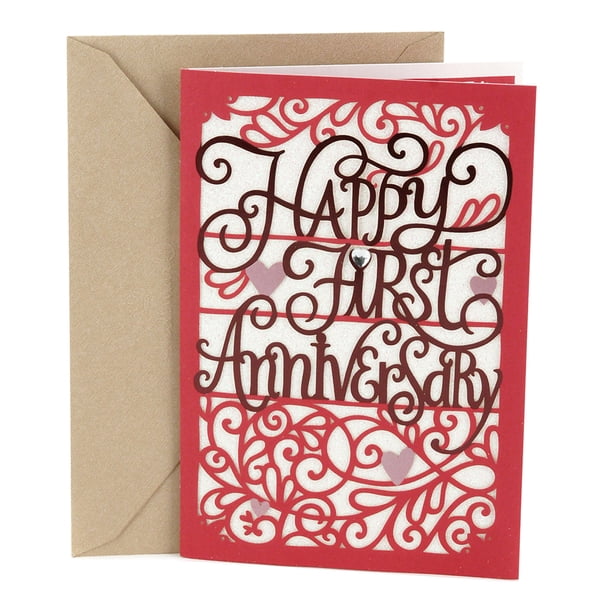 Hallmark 1st Anniversary Greeting Card Happy First Anniversary 