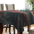thumbnail image 4 of Yayeee Tablecloths for Rectangular Tables 54 x 54 inch Party Table Cover, Psychedelic Forest, 4 of 6