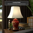 thumbnail image 2 of Oriental Furniture 22.5" Golden Foliage Porcelain Lamp, decorative lamp, table lamp, any occasion, any room item, 2 of 6