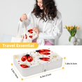 thumbnail image 5 of Seven Starred Ladybird Bracelet Holder Jewelry Box Organizer PU Leather with Removable Compartment Portable, 5 of 6