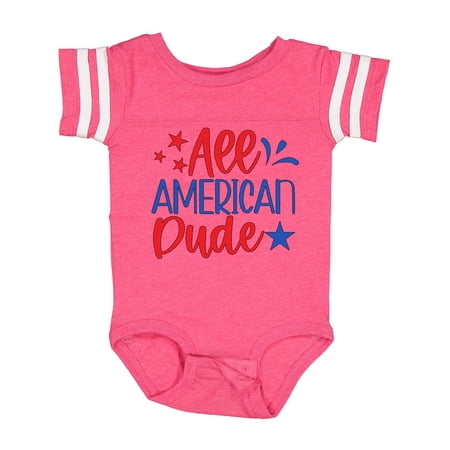 

Inktastic 4th of July All-American Dude with Stars Gift Baby Boy Bodysuit
