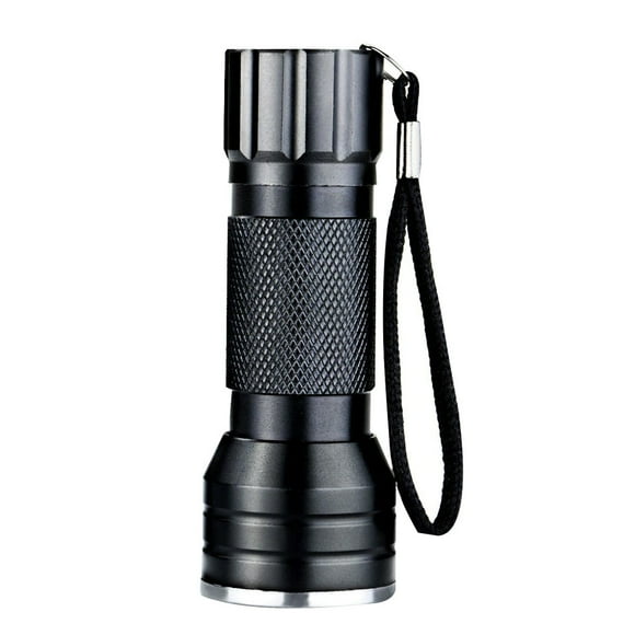 Lampe de Poche à DEL UV 395 Nm, Lumière Ultraviolette Portable en Alliage d'Aluminium pour la Détection de Taches d'Urine d'Animaux, Suivi du Scorpion pour la Maison et l'Extérieur avec Interrupteur de Sécurité
