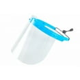 thumbnail image 2 of proSPORT Face Shield with Flip Up Visor 50 Pack Blue FlipUp Clear Face Shield Protects Against Spray Liquids Adjustable One Size Fit All - Ship from Dallas, TX USA, 2 of 2