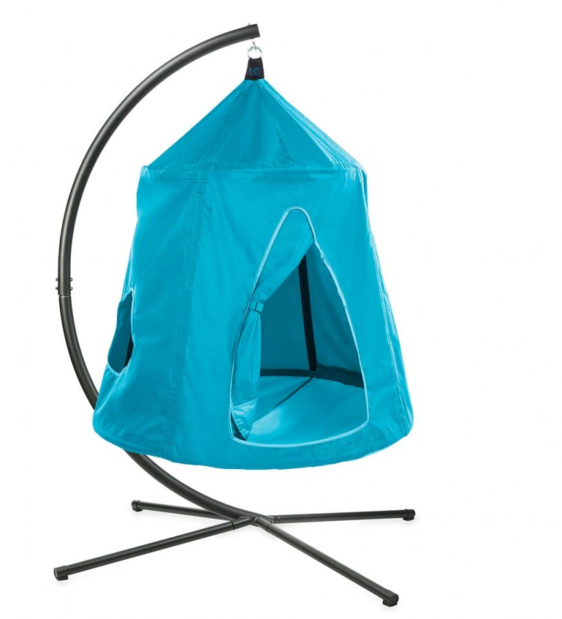HearthSong Go! HangOut HugglePod Hanging Tent for Kids with LED