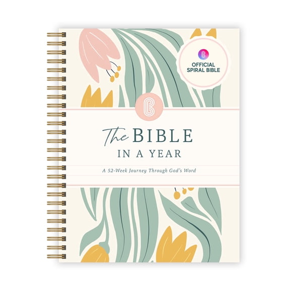 Official Spiral Bible® The Bible in a Year | 52 Week Guided Bible Study & Daily Reading Plan | Spiritual Companion & Journal for Adults & Teens | 8.5" x 11" Notebook