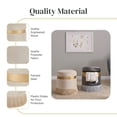 thumbnail image 6 of New Pacific Direct Suri 18" Round Velvet Fabric Fringe Storage Ottoman in Cream, 6 of 7