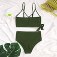 thumbnail image 5 of Women Swimsuit Bikini Set Swimsuit Two Piece Filled Soild Swimwear Beachwear, 5 of 6