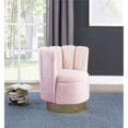 thumbnail image 2 of Ellis Chaise d'Appoint Pivotante en Velours Rose, 2 of 5