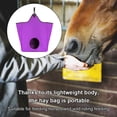 thumbnail image 4 of Greeniant Bolsa de alimentación lenta para animales, tela Oxford, bolsa colgante de gran capacidad, organizador reutilizable, alimentador Cuidado ecuestre y deportes Violeta, 4 of 6