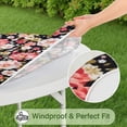 thumbnail image 5 of Pioneer Flower Floral Print Pattern Round Fitted Tablecloth with Elastic Edge,Dining Table Cover Waterproof,Outdoor Round Tablecloth for Camping,Dining,Indoor and Outdoor, 5 of 7