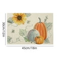 thumbnail image 3 of YIKA Pumpkin Fall Placemats 1 Piece 12x18 Inch Fall Thanksgiving Harvests Vintage Table Mats For Party Catering Decorations B, 3 of 6