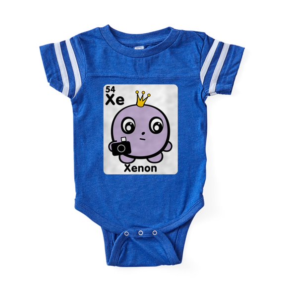 CafePress - Cute Element Xenon Xe - Cute Infant Baby Football Bodysuit