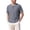 Gray, variant on Mens Short Sleeve Henley Shirts Vintage Bohemia Embroidery Blouses Lightweight Breathable Summer Casual Outdoor Travel Tops