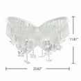 thumbnail image 2 of Crystal Butterfly Ceiling Light Chandelier Multicolor Lamp Living Room Modern, 2 of 15