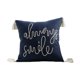 thumbnail image 2 of 17.7x17.7in Embroidered Cushion Cover With Tassels, 2 of 7