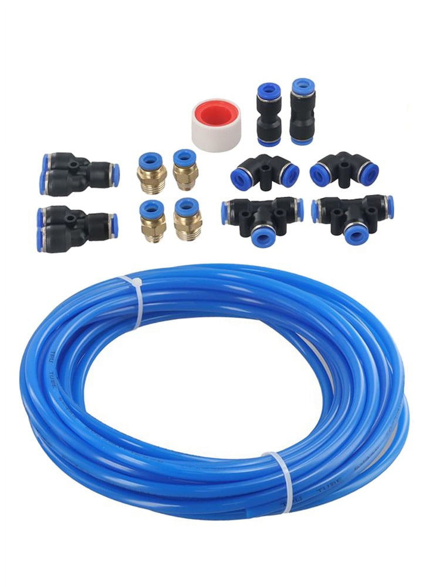 Pneumatic 6Mm Od 4Mm Id Polyurethane Pu Air Hose Pipe Tube Kit, 10 Meter 32.8Ft
