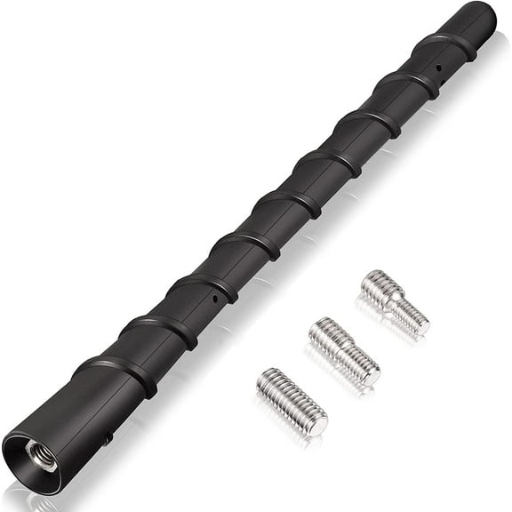 Short Universal Car Antenna 18.3cm - AM/FM, Multi-Screw for Trucks