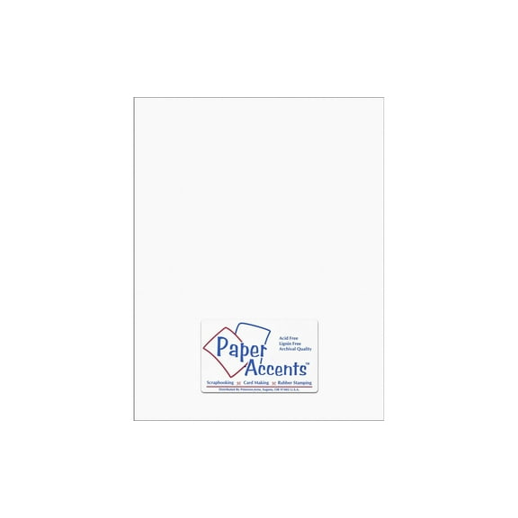 Cdstk Stash Builder 8.5x11 65lb Textrd Snow White (25 sheets)